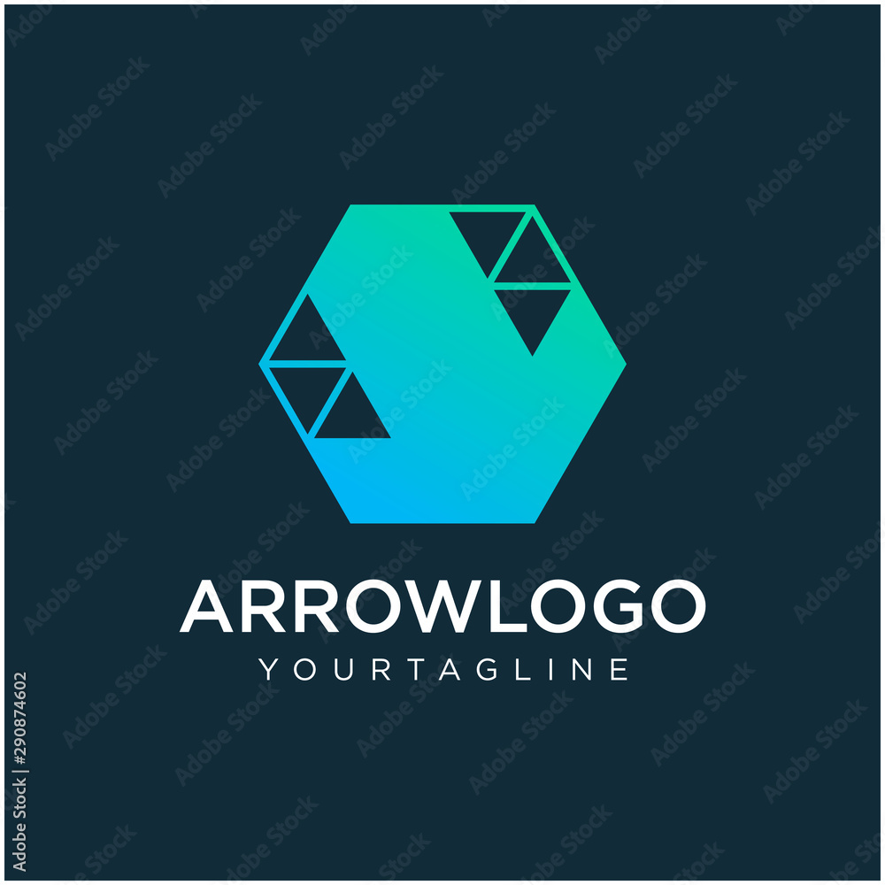 down Arrow hexagon abstract logo design. back icon. Delivery icon. Web, Digital, Marketing, Network icon. construction concept. -vector down Arrow hexagon abstract logo design. back icon. Delivery icon. Web, Digital, Marketing, Network icon. construction concept. -vector
