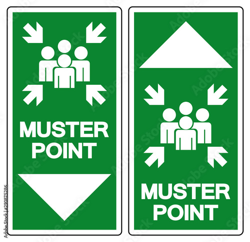 Muster Point Symbol Sign, Vector Illustration, Isolated On White Background Label .EPS10