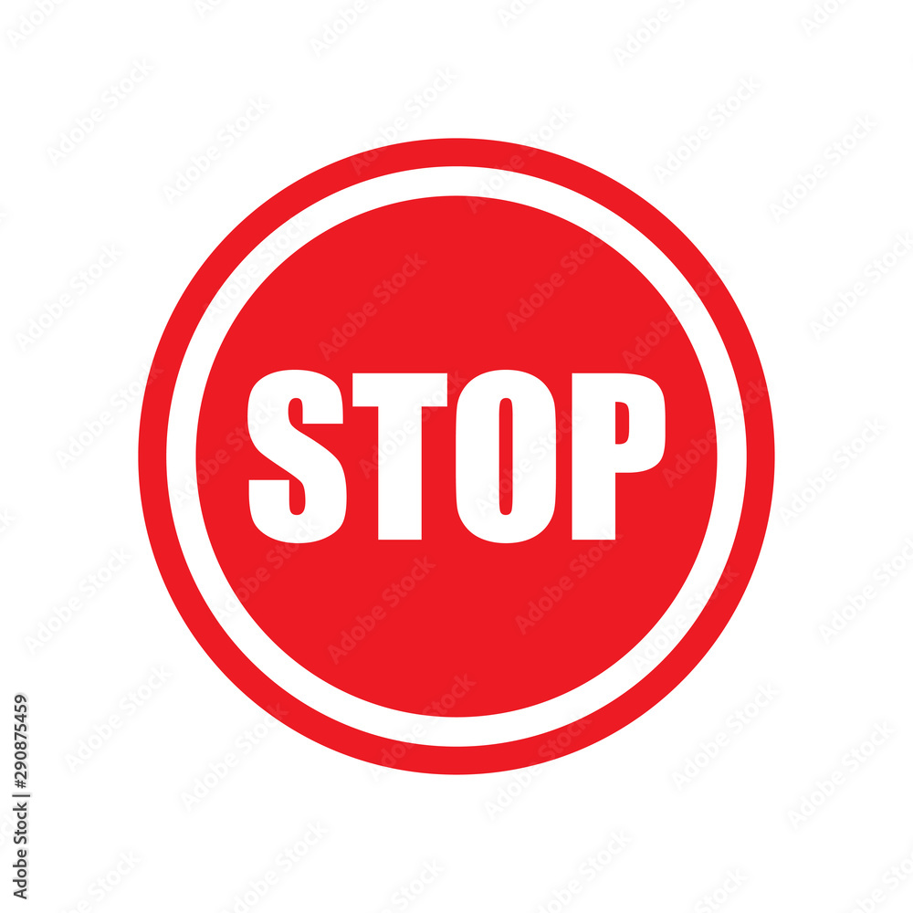 stop sign icon vector design template stop sign icon vector design template
