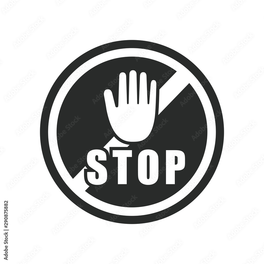 stop sign icon vector design template stop sign icon vector design template