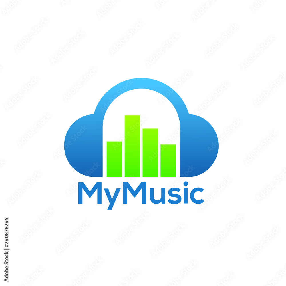 Music logo icon vector design . for music and sound logo template Music logo icon vector design . for music and sound logo template