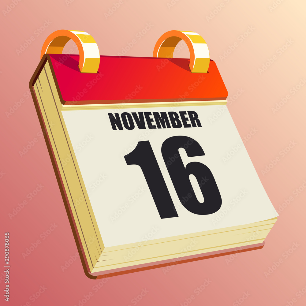 November 16 on Red Calendar November 16 on Red Calendar
