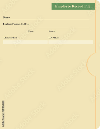 Employee record file