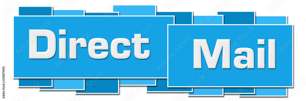 Direct Mail Blue Horizontal Squares Boxes Direct Mail Blue Horizontal Squares Boxes