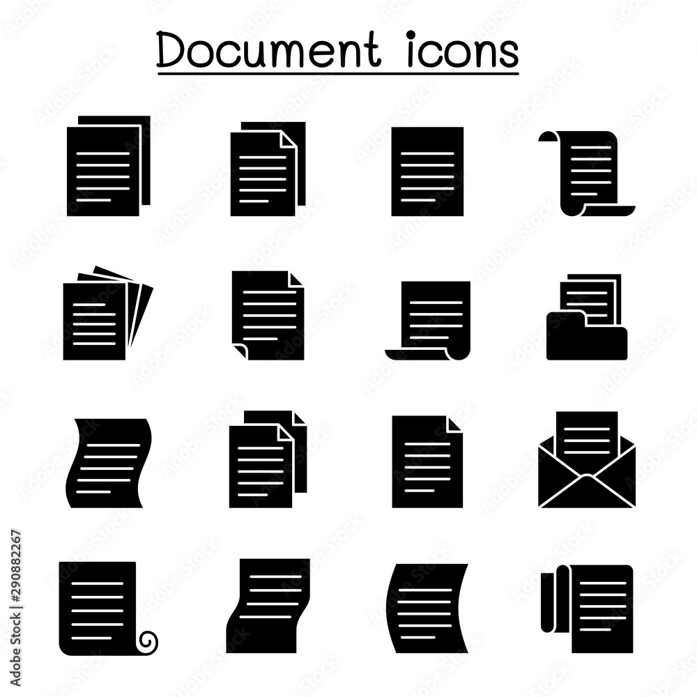 Document & File icon set vector illustration graphic design Document & File icon set vector illustration graphic design