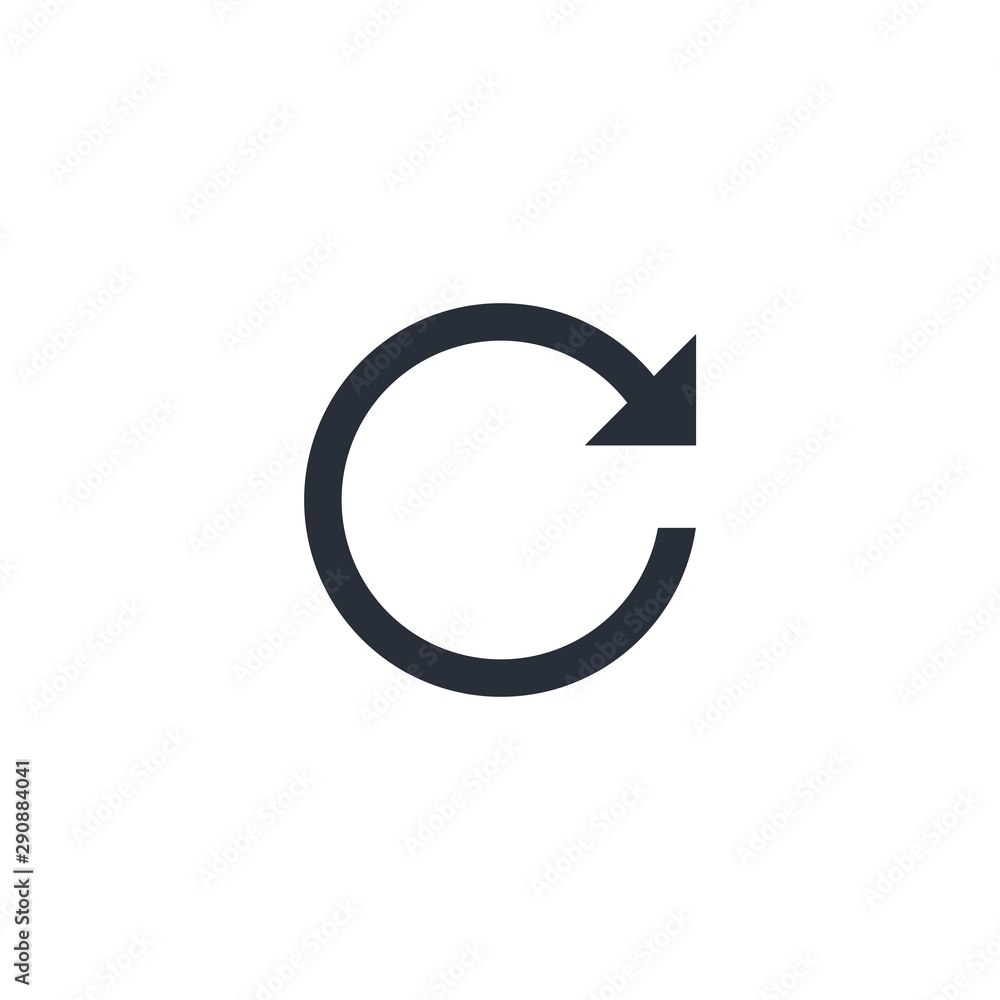 Update. Button. Vector icon on a white background. Update. Button. Vector icon on a white background.