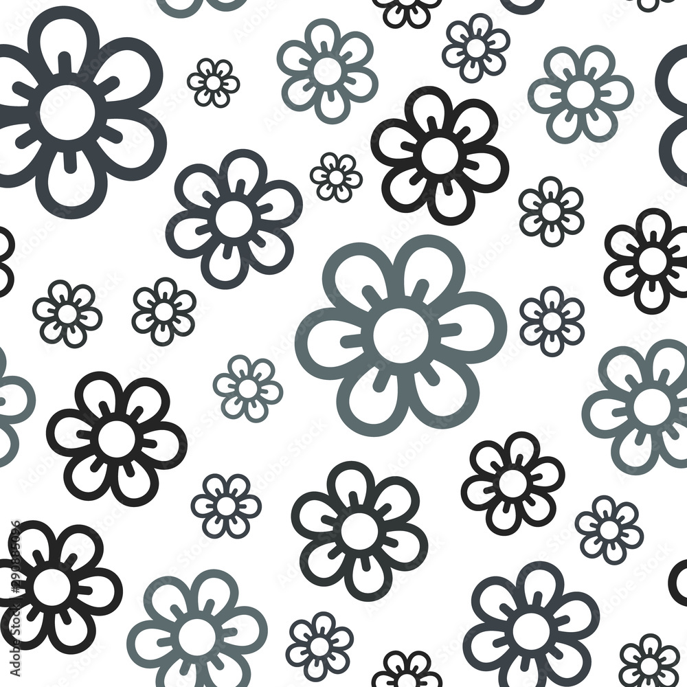 Flower seamless pattern. Seamless pattern with flowers. Vector illustration. Vector texture. Vector seamless pattern Flower seamless pattern. Seamless pattern with flowers. Vector illustration. Vector texture. Vector seamless pattern