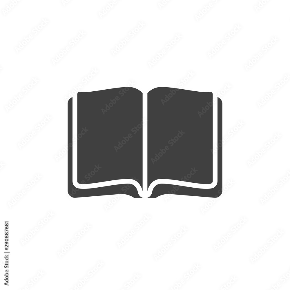 Open book vector icon. filled flat sign for mobile concept and web design. Book with blank pages glyph icon. Symbol, logo illustration. Vector graphics Open book vector icon. filled flat sign for mobile concept and web design. Book with blank pages glyph icon. Symbol, logo illustration. Vector graphics