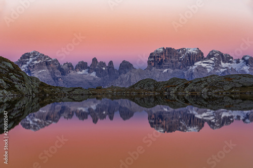 Tableau sur toile Lago Nero di Cornisello Brenta