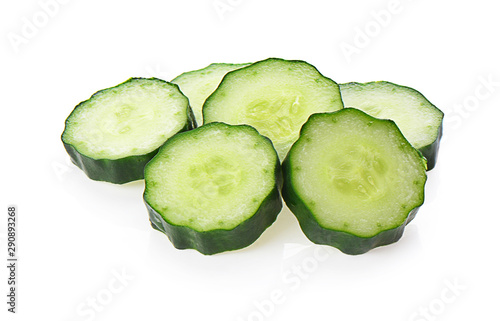 cucumber isolated photography on a white background