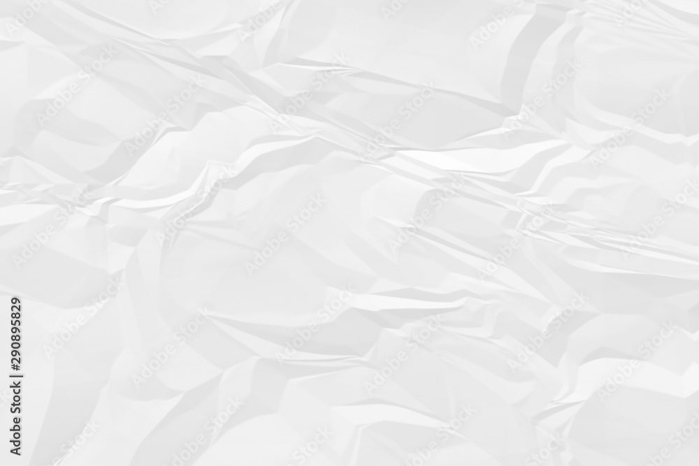 Obraz premium crumpled white paper background close up