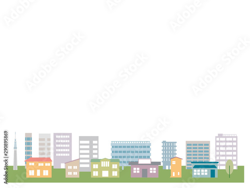街並み　ビル　住宅