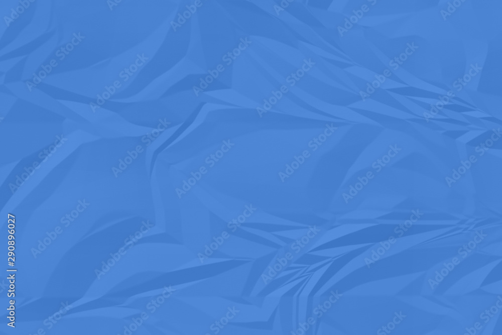 Obraz premium crumpled blue paper background close up