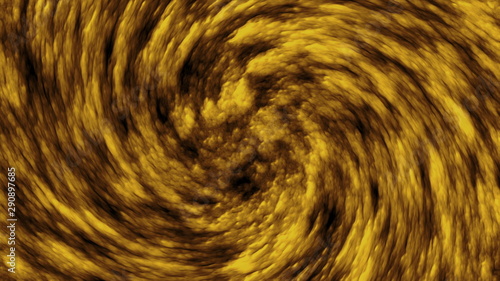 3d rendering, computer generated whirlwind animation of dense white clouds on a black background
