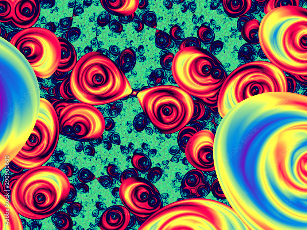 Beautiful abstract swirl for art projects, cards, business, posters. 3D illustration