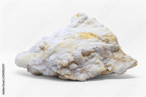 White Rock Marble isolated on white background photo