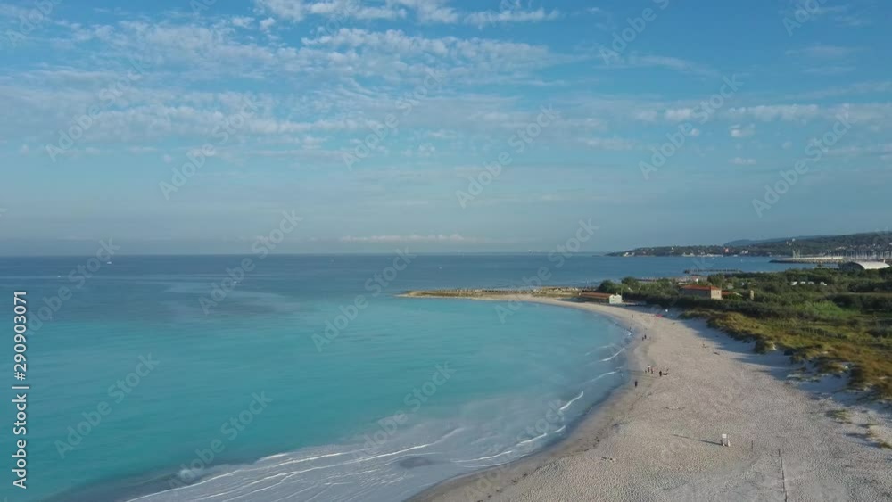 Amazing view of Tuscany white beach in the morning Amazing view of Tuscany white beach in the morning