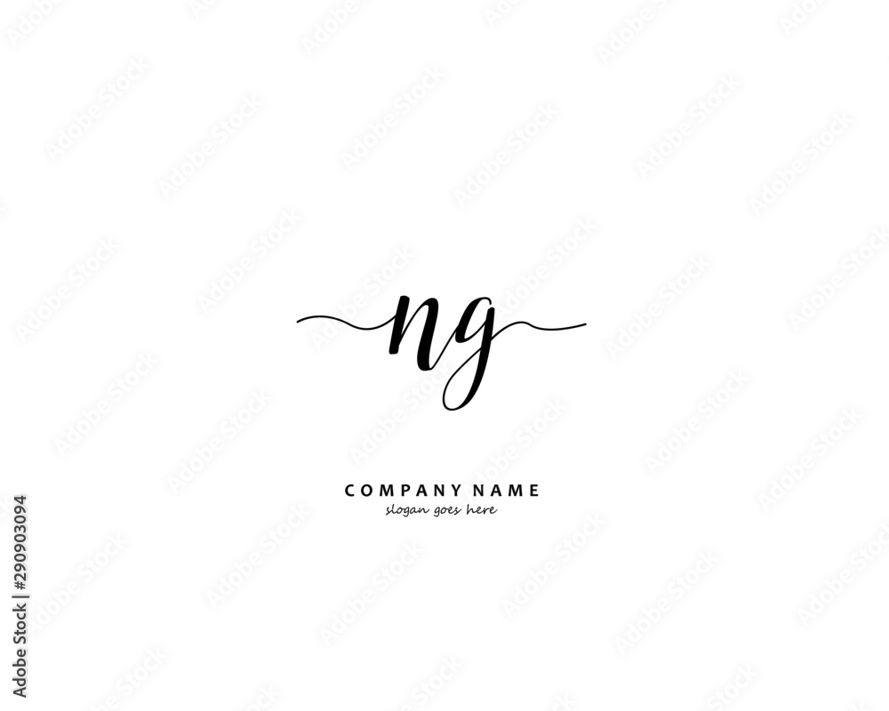 NG Initial letter logo template vector NG Initial letter logo template vector