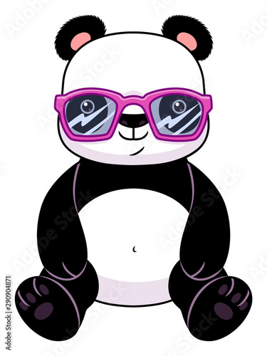 Panda in glasses