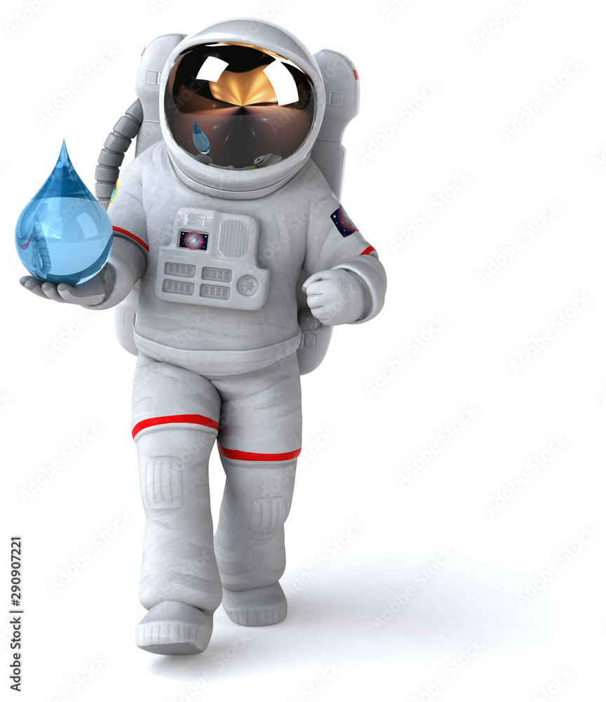 Fun astronaut - 3D Illustration Fun astronaut - 3D Illustration