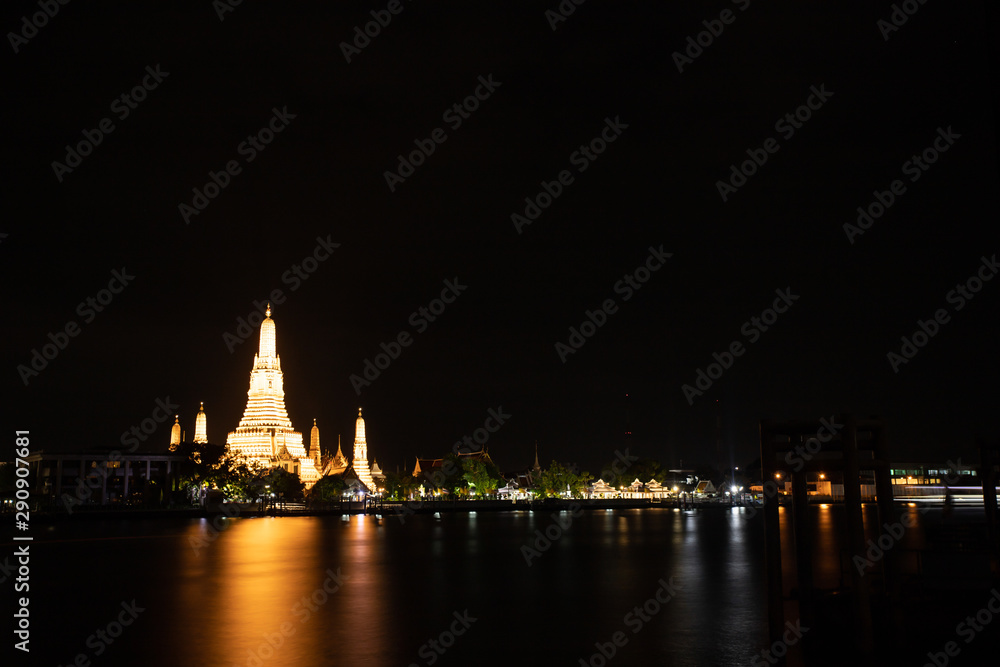 Wat Arun Temple at twilight in Bangkok, Thailand. Wat Arun Temple at twilight in Bangkok, Thailand.