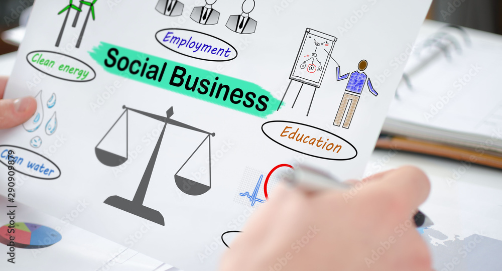 © thodonal - Social business concept on a paper © thodonal - Social business concept on a paper