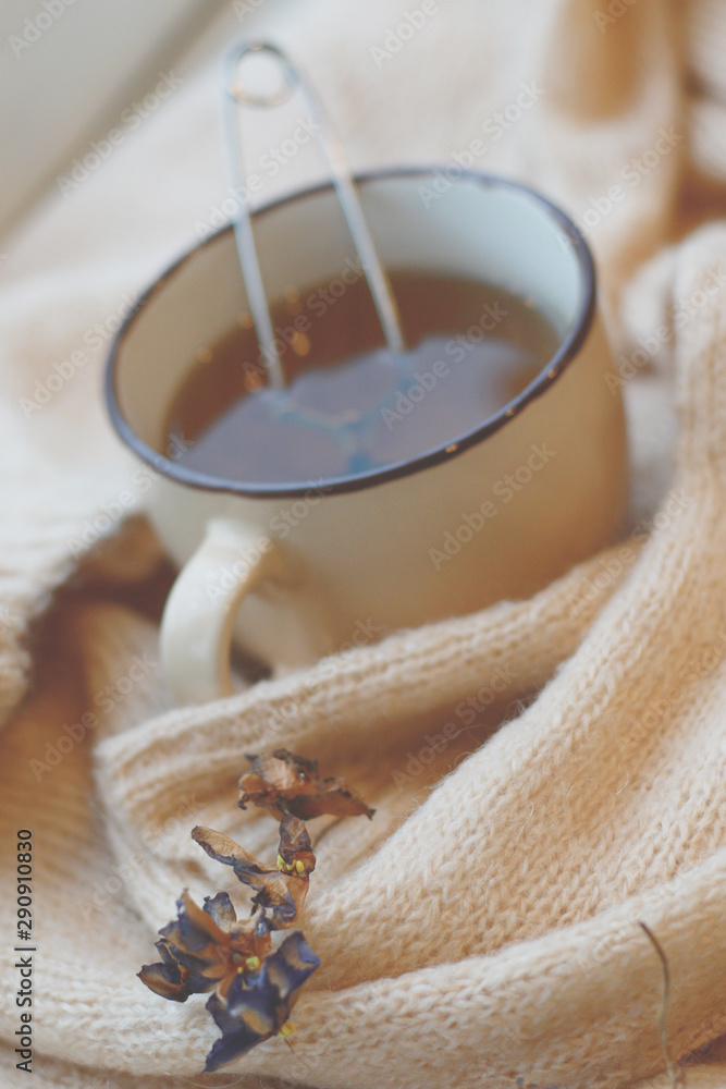 cup of ten and knitted beige sweater cup of ten and knitted beige sweater