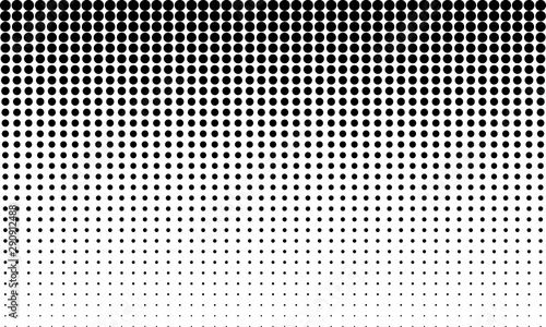 Vertical gradient halftone dots background. Vector illustration. Pattern