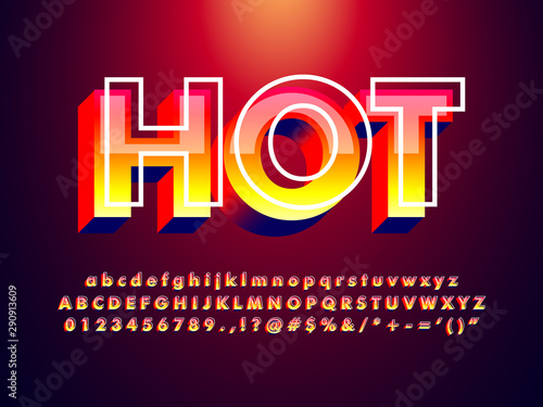 red text effect with detailed glass effect and hot color, thermal hot alphabet, trendy red summer font 