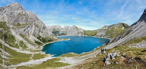 Wonderful Luenersee in the heart of the Raetikon Mountains, Vorarlberg, Austria Europe © Erich 