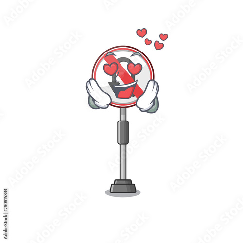 In love no u turn isolated the mascot