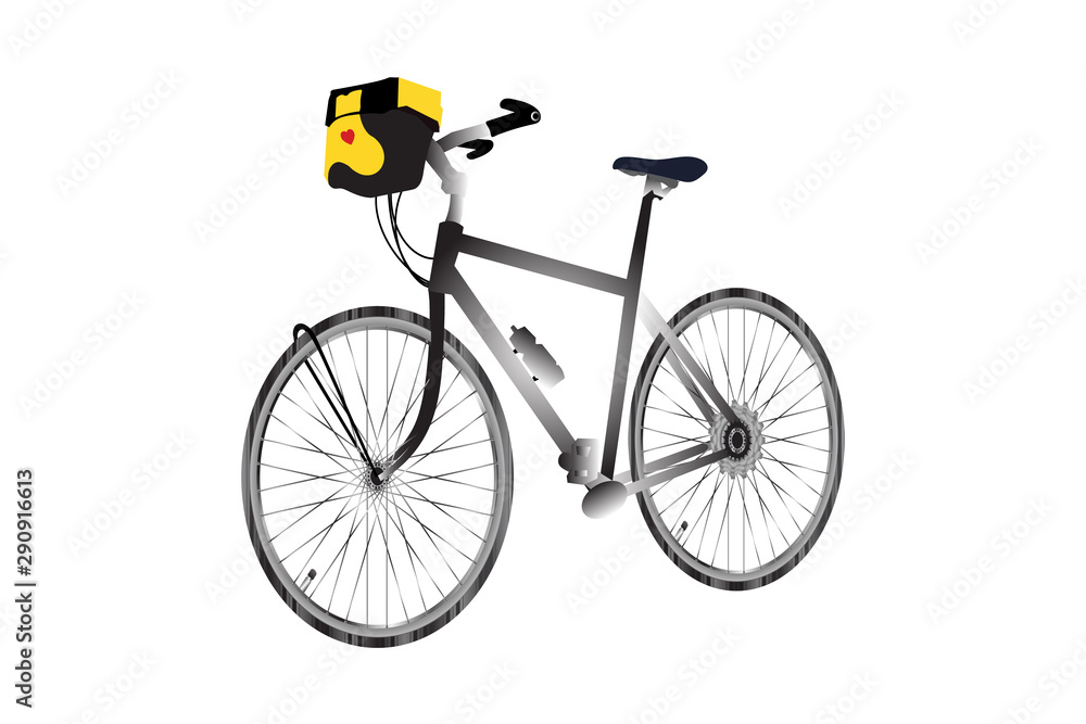 Traveling Bycicle, with front bag