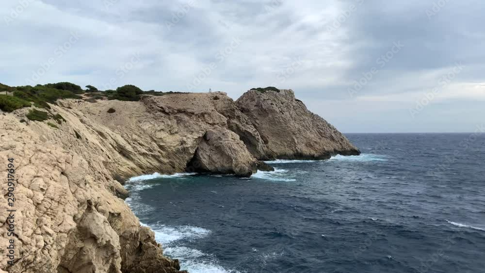 Rocky coast on the island of spain Mallorca Rocky coast on the island of spain Mallorca