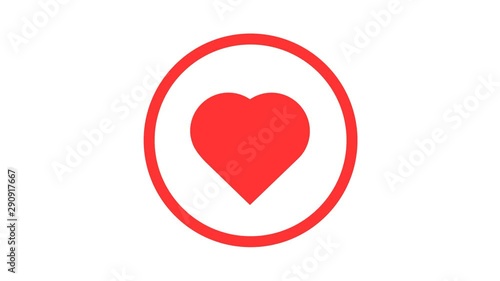 circle heart like