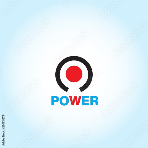 Power icon Vector Illustration on the white background. Free Download Power icon Vector Illustration on the white background. - GFXLoad