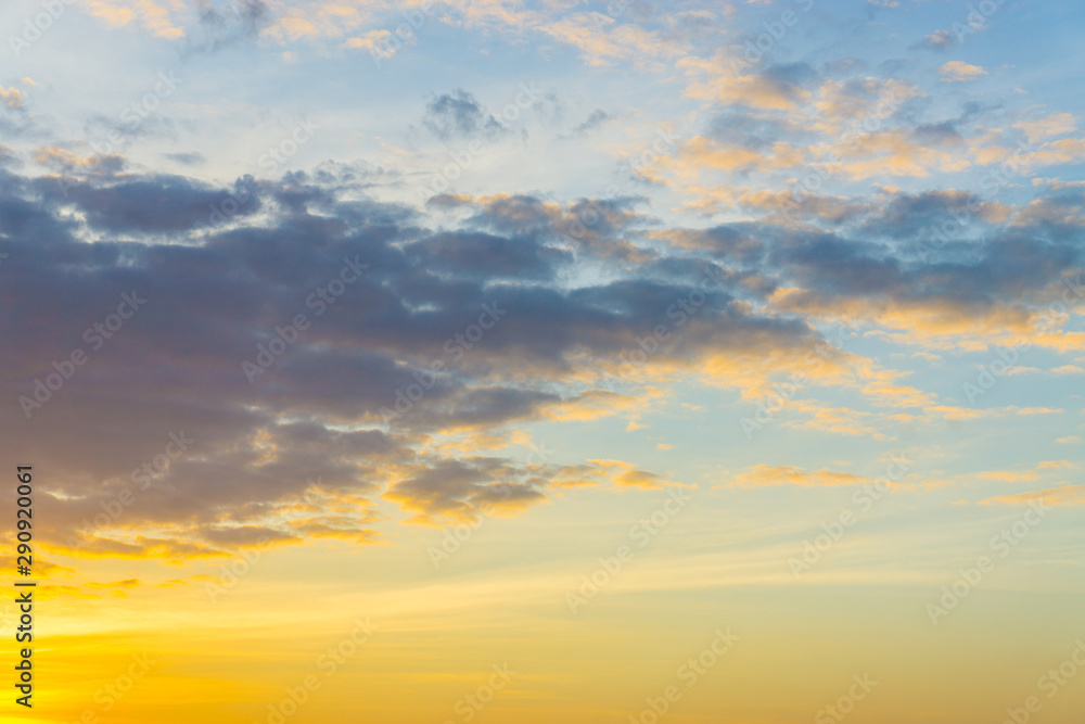 Colorful sunset light sky with cloud Colorful sunset light sky with cloud