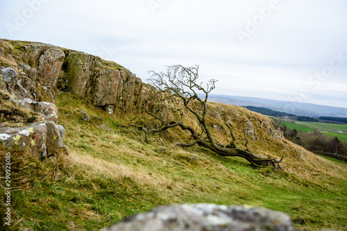 landscape with rocks and blue sky