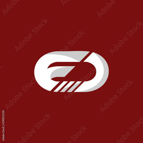 Letter ED Creative Abstract Icon Logo Design Template Element Vector Illustration