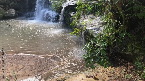 Looking up view towards the waterfall. photo