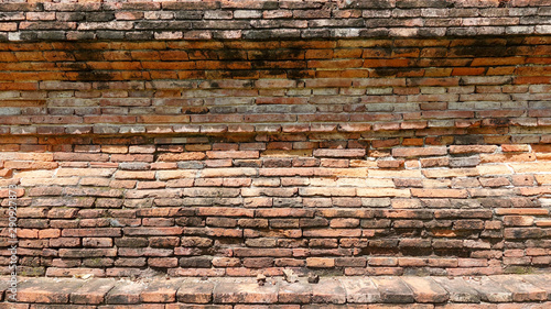 Old and antique brick walls Abstract background texture