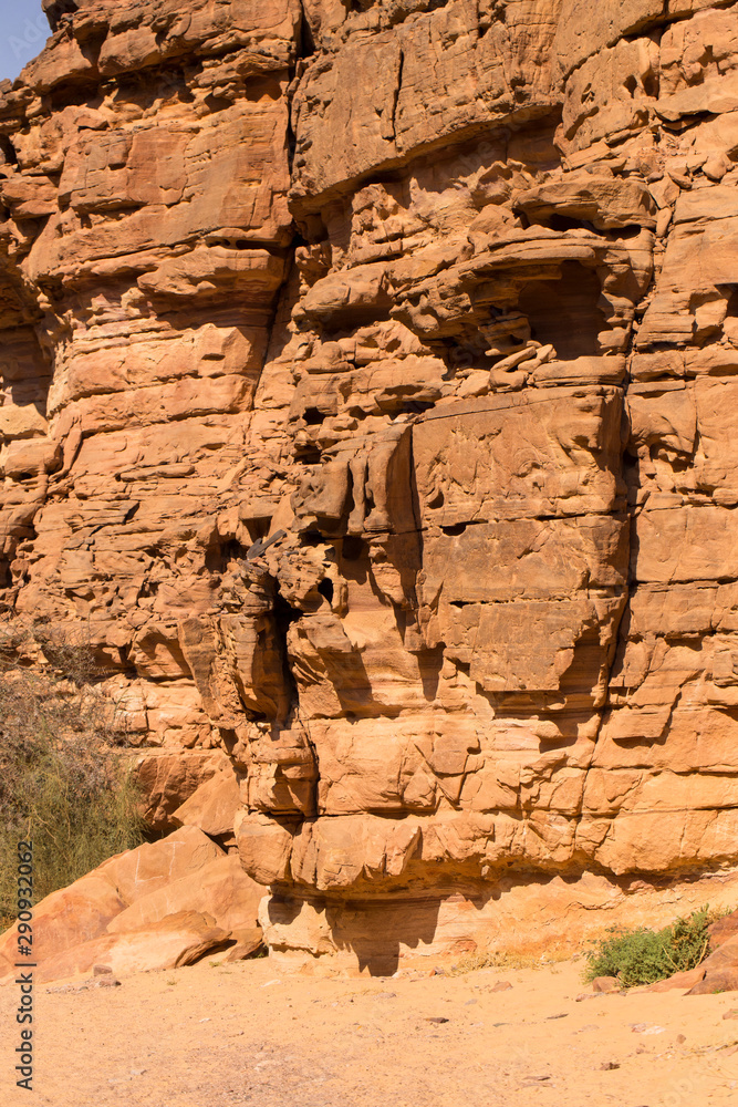 Coloured Canyon is a rock formation on Sinai peninsula. Sights of Nuweiba, Egypt. Coloured Canyon is a rock formation on Sinai peninsula. Sights of Nuweiba, Egypt.