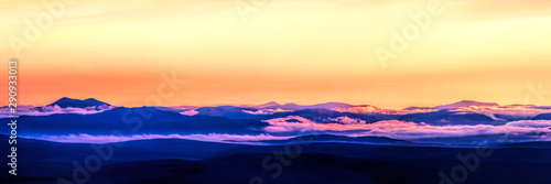 Sunset on the West Coast of Scotland from the summit of Ben Horn in Sutherland © HighlandBrochs.com