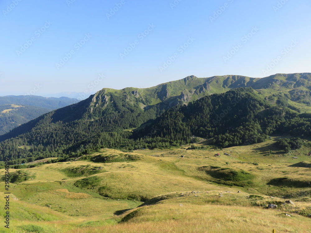 Mountain landscape view of mountain range
