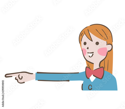指差しする笑顔の女子高校生 イラスト Stock Illustration Adobe Stock 指差しする笑顔の女子高校生 イラスト Stock Illustration Adobe Stock