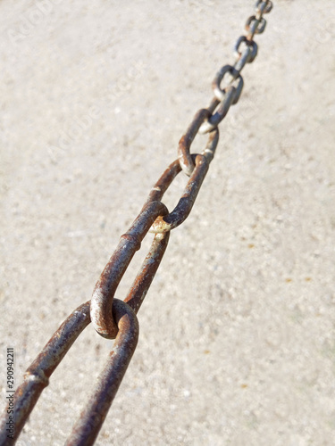 old rusty metal chain © Евгений Матросов