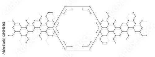 Technical honeycomb background
