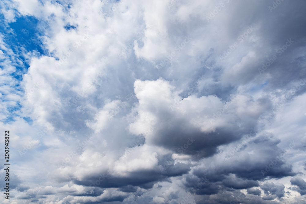 Dark clouds after rain at day time.