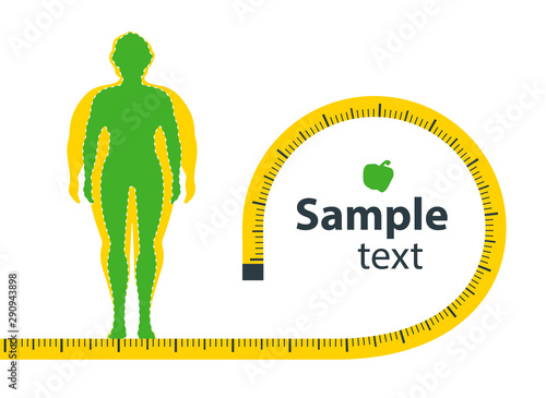 Weight loss. The influence of diet on the weight of the person. Young man before and after diet and fitness. Weight loss concept. Fat and thin man. Blank space for your content, template.