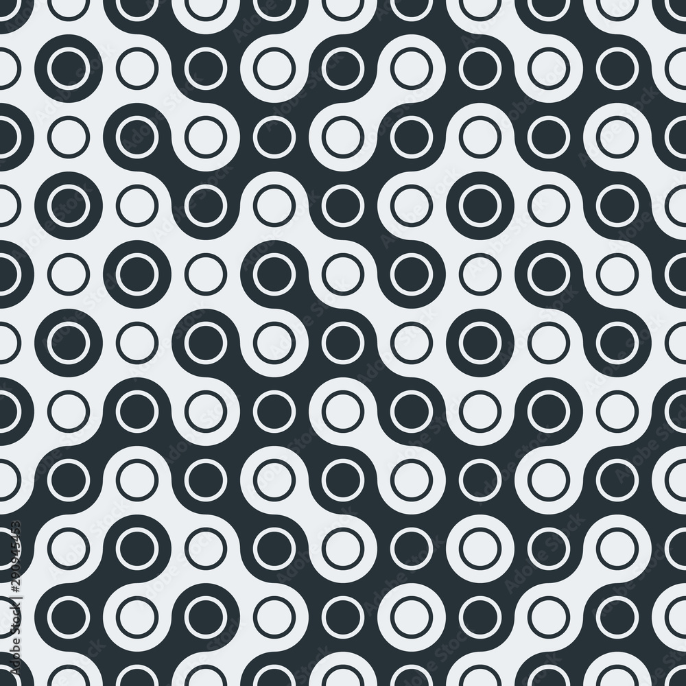 Truchet Random Pattern Generative Tile Art background illustration