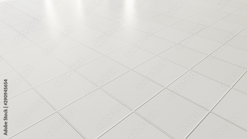 Pavimento ceramica bianca a piastrelle Stock Photo | Adobe Stock